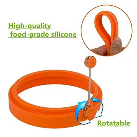 Nonstick Silicone Egg & Pancakes Molds - 4 pcs - Picture 3 of 16